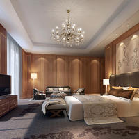 ST-B012 Luxury classical solid wood with wooden veneer hotel furniture
